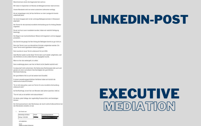 Justiz im Stillstand: Warum Wirtschaftsmediation f&uuml;r Unternehmen die bessere Alternative ist